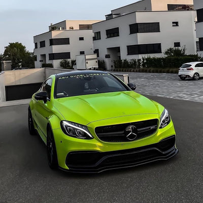 Covering Brillant Métallique Jaune Fluo - Vorren Plus