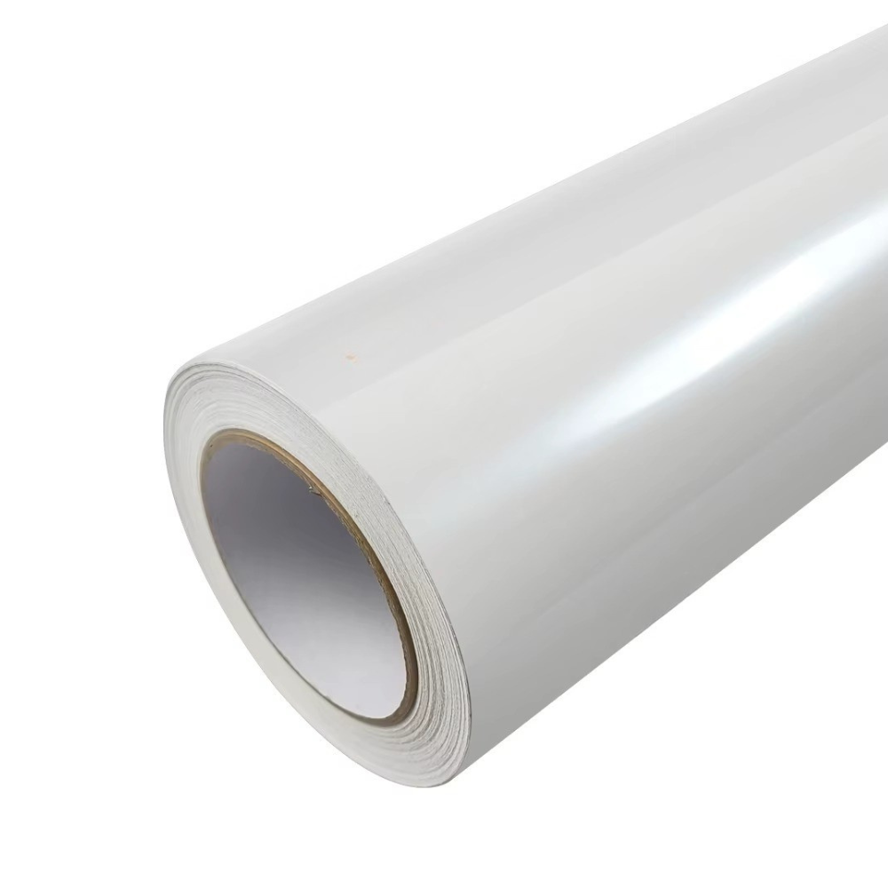 Covering Brillant Métallique Blanc Neige - Vorren Plus