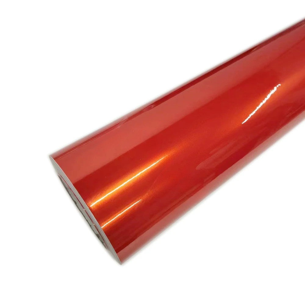 Covering Brillant Métallique Orange Lave - Vorren Plus
